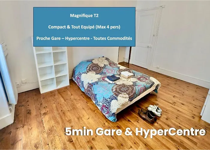 *tres Beau T2 En Plein Hypercentre Apartamento *